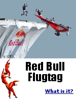 Red Bull Flugtag teams build human-powered flying machines and pilot them off a 30-foot high deck in hopes of achieving flight. Flugtag means ''flying day'' in German.